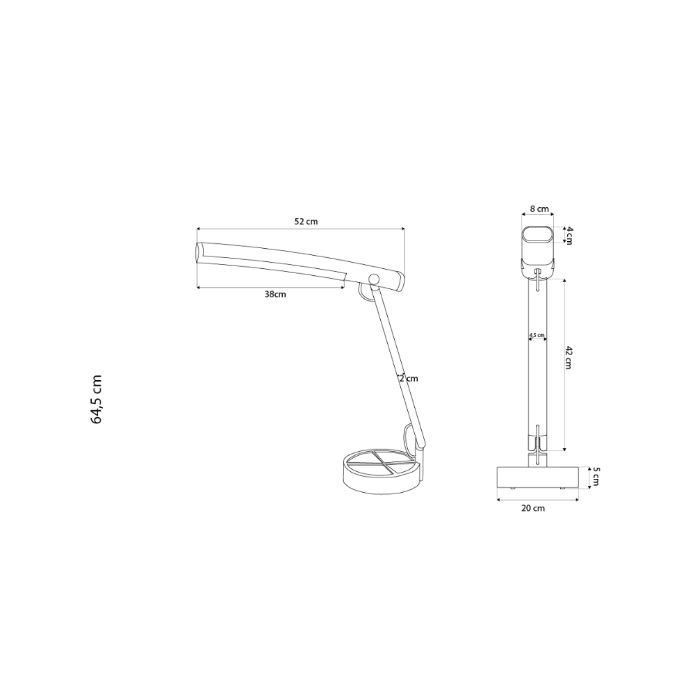 Luminária de Mesa  Solare - Ajuste do Ciclo Circadiano
