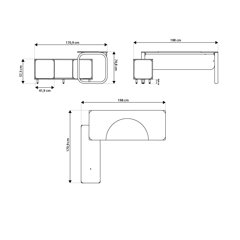 Mesa Diretor Elements Leone